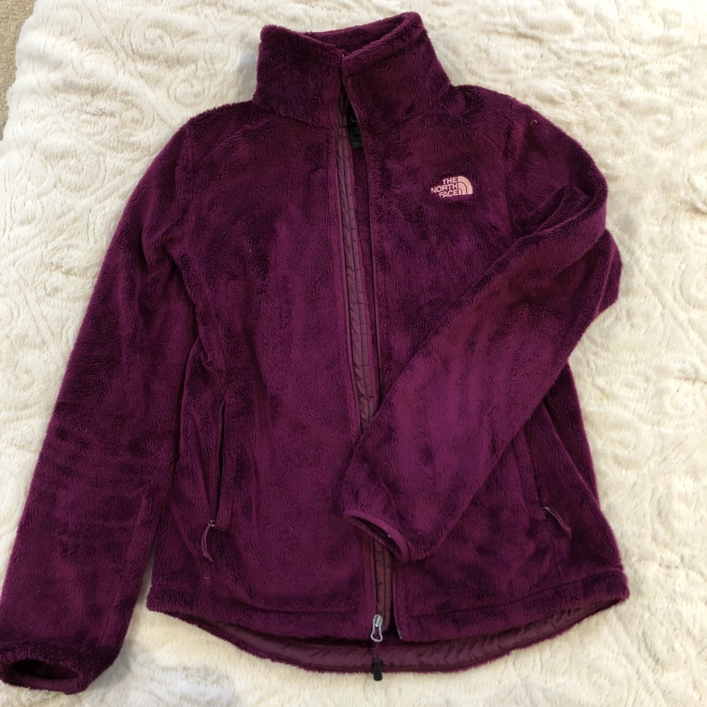 Maroon North Face Fleece Osito Jacket